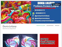 Tablet Screenshot of dunialolipop.com